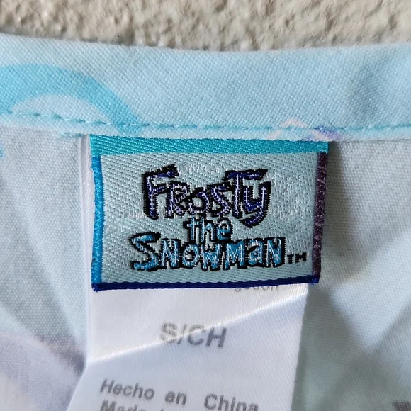 Frosty the SnowMan Scrub Top Size Small - Picture 2 of 4